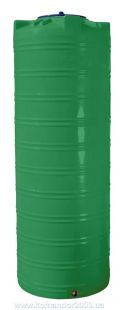 Емкость 1000 литров узкая, вертикальная зеленая 1785 фото