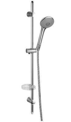 Штанга душова IMPRESE VACLAV L-72 см, мильниця, ручний душ 3 режими, шланг 1,5 м з конусом, що обертається (Anti-Twist), блист. zmishuvach-286 фото