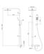 Система душевая ODLOVE (смеситель для душа, верхний и ручной душ, держатель,шланг полим. 1,5м) zmishuvach-48 фото 2