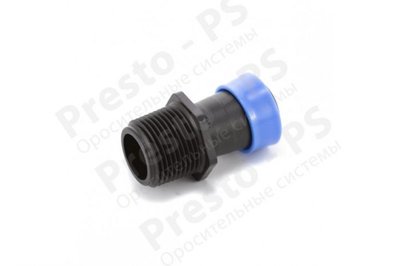 Стартер Presto-PS для шланга туман Silver Spray 25 мм з різьбленням 25 мм (GSM-012532) kap-poliv-18 фото