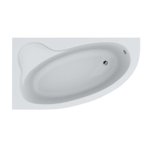 Ванна акриловая асимметричная GLORIA 160x90 L + ноги + экран под ванну 926 фото