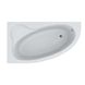 Ванна акриловая асимметричная GLORIA 160x90 L + ноги + экран под ванну 926 фото 2