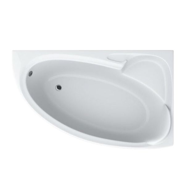 Ванна акриловая асимметричная BIANKA155x95 R + ноги + экран под ванну 923 фото