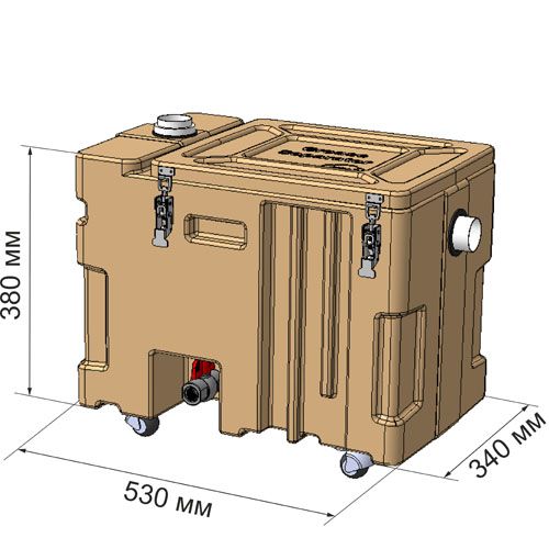 Сепаратор жира 45л на колесах separ-shir-2 фото