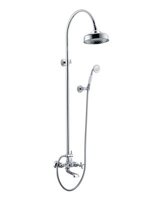 Душевая система Cuthna antiqua (двухвентильный смеситель для ванны, верхний и ручной душ), хром zmishuvach-224 фото